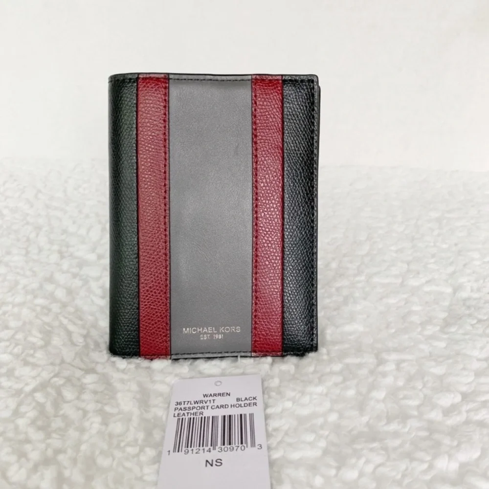NWT Michael Kors Leather Passport Case